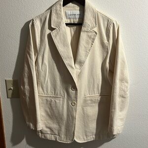 Calvin Klein Jeans Ecru Denim blazer Medium